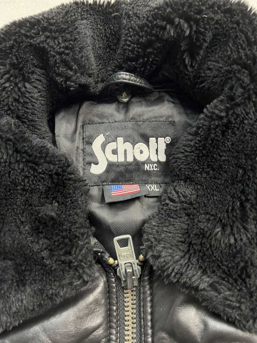 Schott × Vintage Leather Jacket Schott vintage bl… - image 2