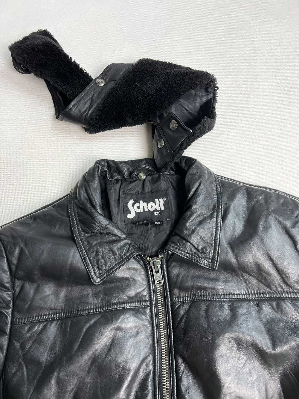 Schott × Vintage Leather Jacket Schott vintage bl… - image 3