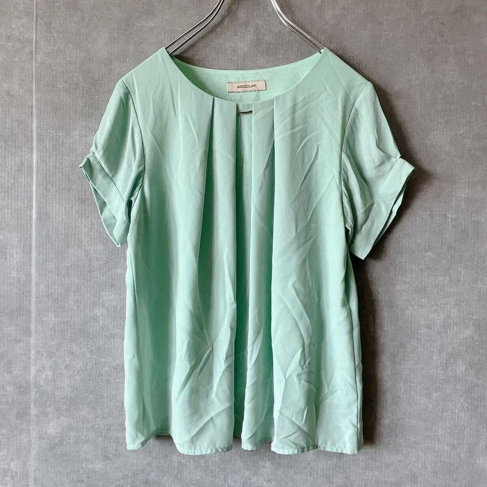 "Medume" shirt blouse short sleeve [36] pullover … - image 2