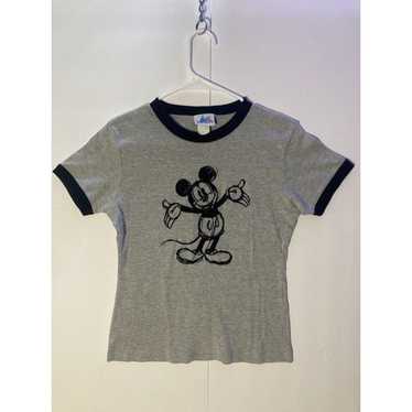 Vintage Drawn Mickey Disneyland Resort Ringer Grap