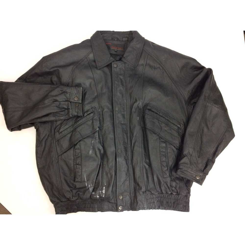 Other Vtg Phase Two BLACK Leather MOTORCYCLE Bike… - image 2