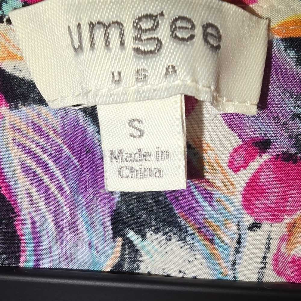 Umgee Women's White Floral Romper, Size Small EUC - image 10