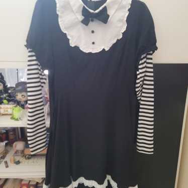 Hot Topic Black and White Dress