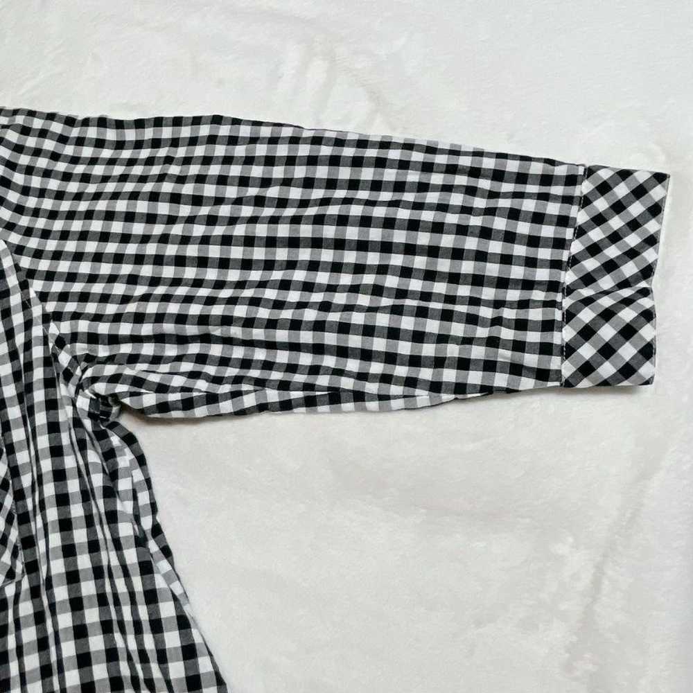 BLUE STRIVE Gingham Check Shirt [size 3L] Black W… - image 8