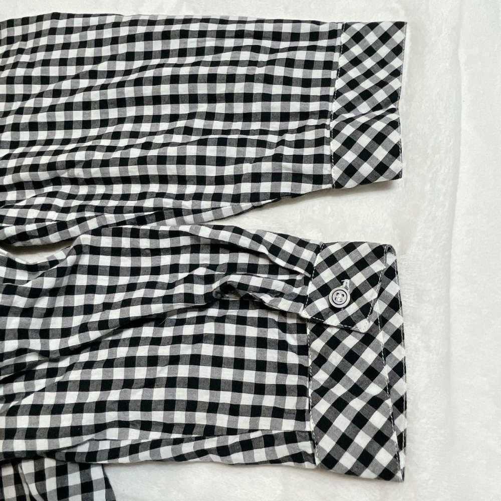 BLUE STRIVE Gingham Check Shirt [size 3L] Black W… - image 9