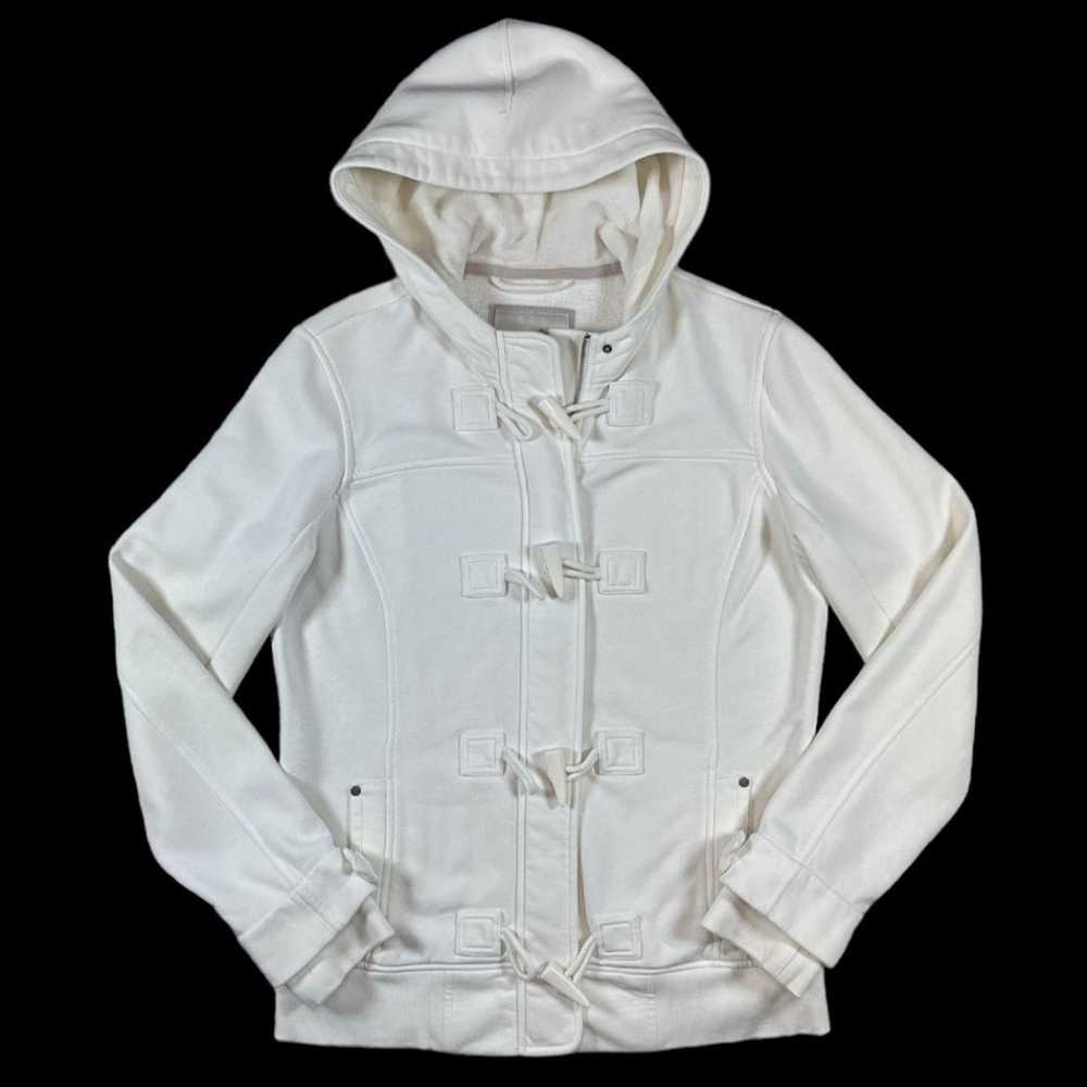 Esprit Esprit White Hooded Sweatshirt Jacket | Si… - image 1