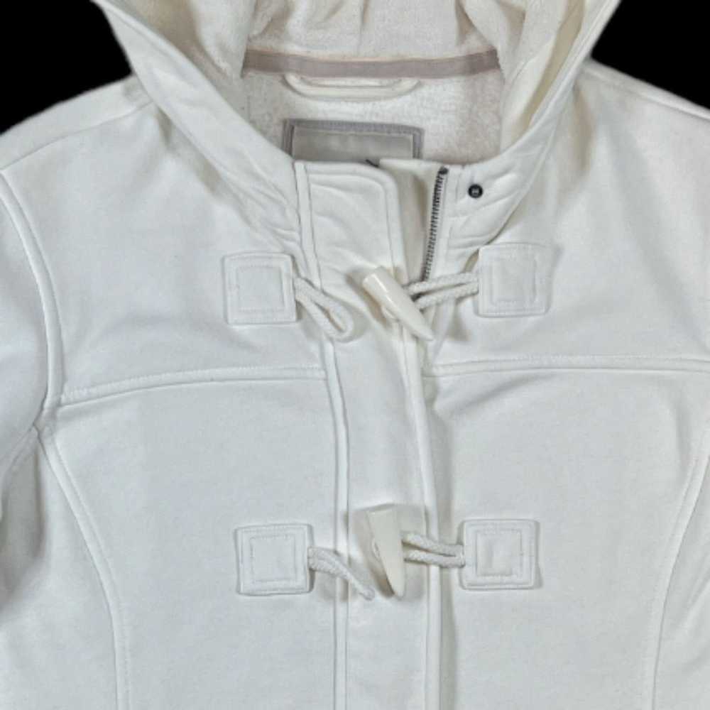 Esprit Esprit White Hooded Sweatshirt Jacket | Si… - image 3