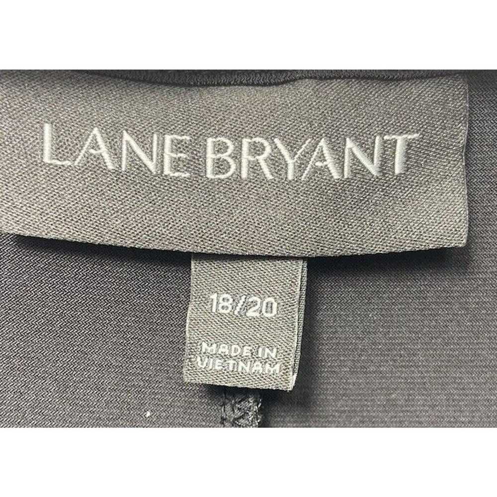 Lane Bryant Solid Black Flutter Sleeve Ruffle Lon… - image 7