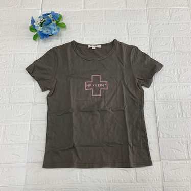 Michelle Cran Ladies T-shirt Cross Logo Charcoal