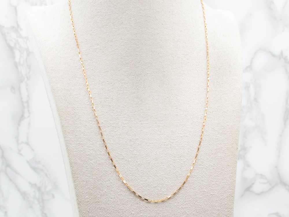 Rectangle Link Chain with Spring Ring Clasp - image 4