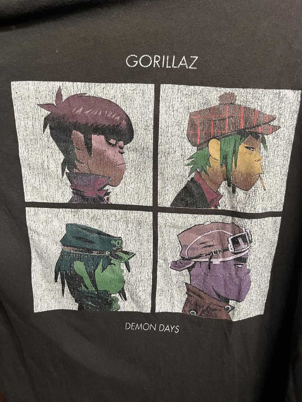 Designer Faded Gorillaz T-shirt Gorillaz Demon Da… - image 3