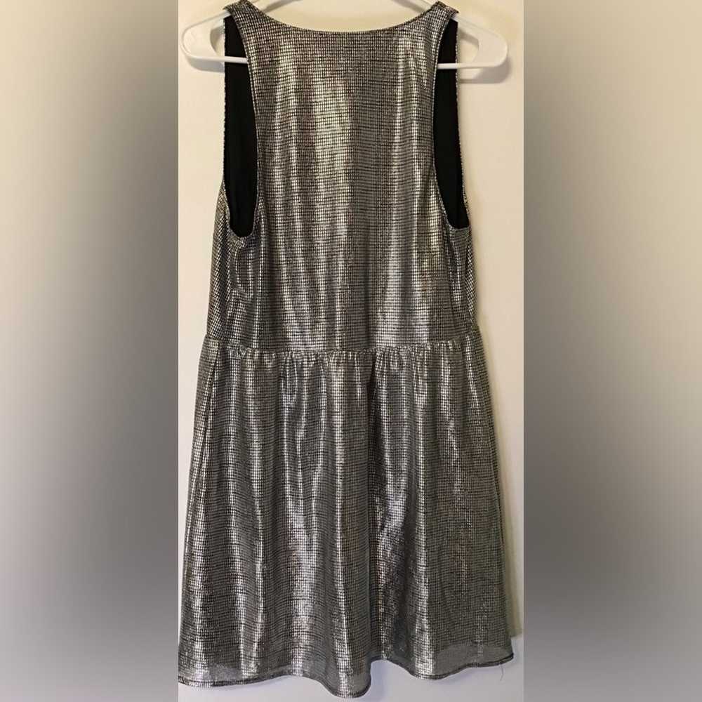 Express silver dress size medium - image 11