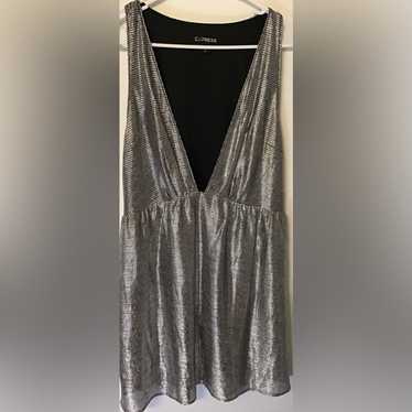 Express silver dress size medium - image 1