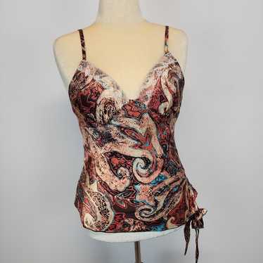 Vintage Y2K A.Byer Satin Tank Blouse Womens Large… - image 1