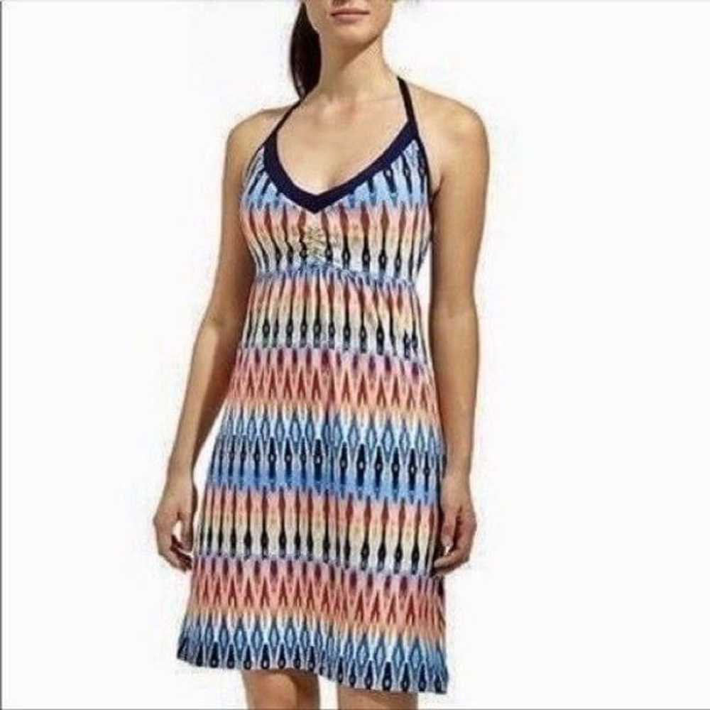 Athleta Restoration Colorful Ikat Racerback Dress - image 1