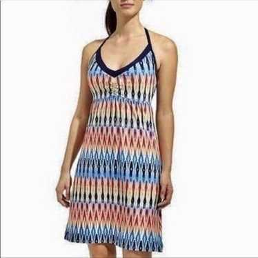 Athleta Restoration Colorful Ikat Racerback Dress - image 1