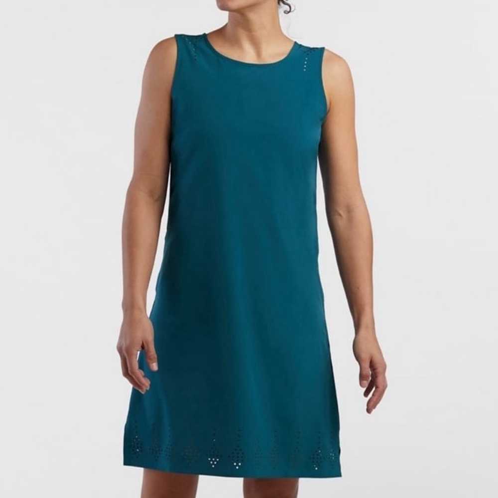 Title Nine Unconventional Sleeveless Dress in Blu… - image 1