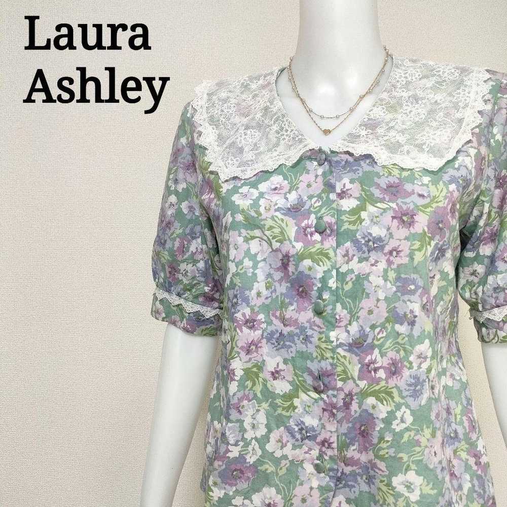 【Rare】Laura Ashley Vintage Feminine Lace Collar B… - image 1