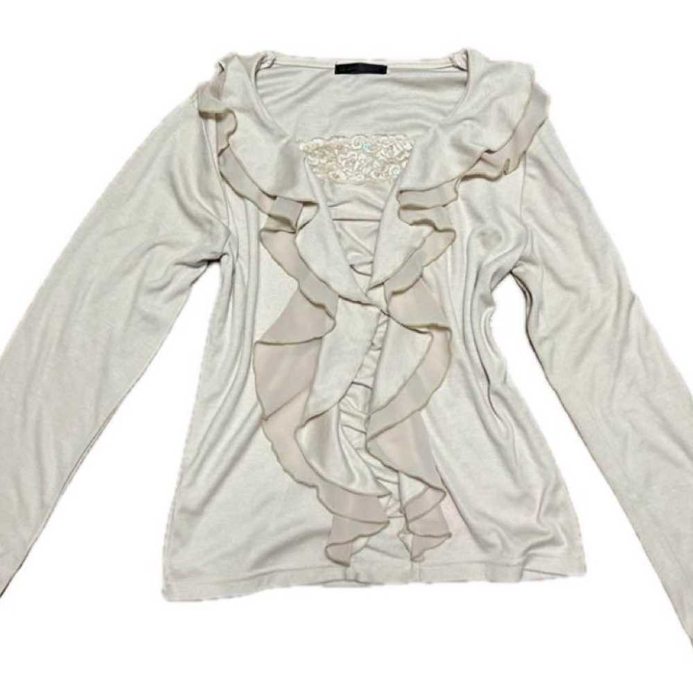 Y2K Fairy Grunge Fairy Core Lace Frill Race Tops - image 1