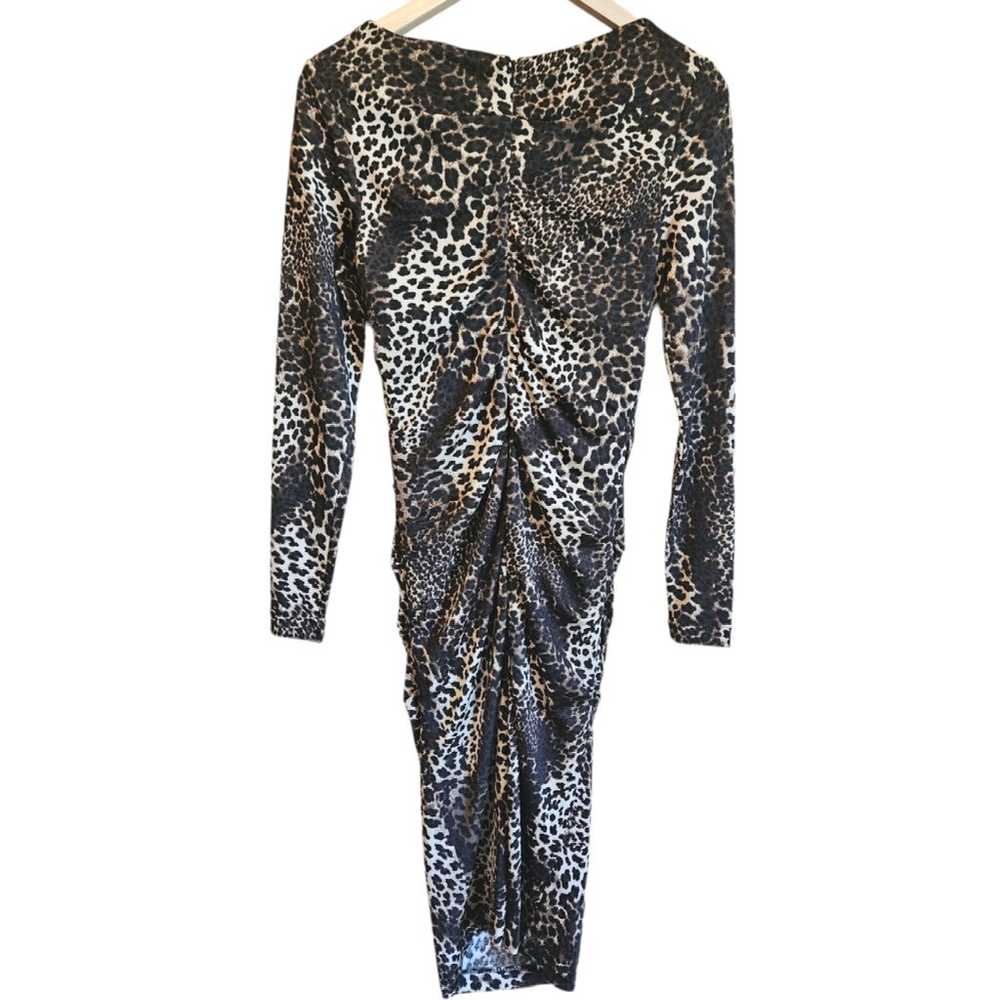 Philosophy Leopard Print Long Sleeve Ruched Bodyc… - image 6