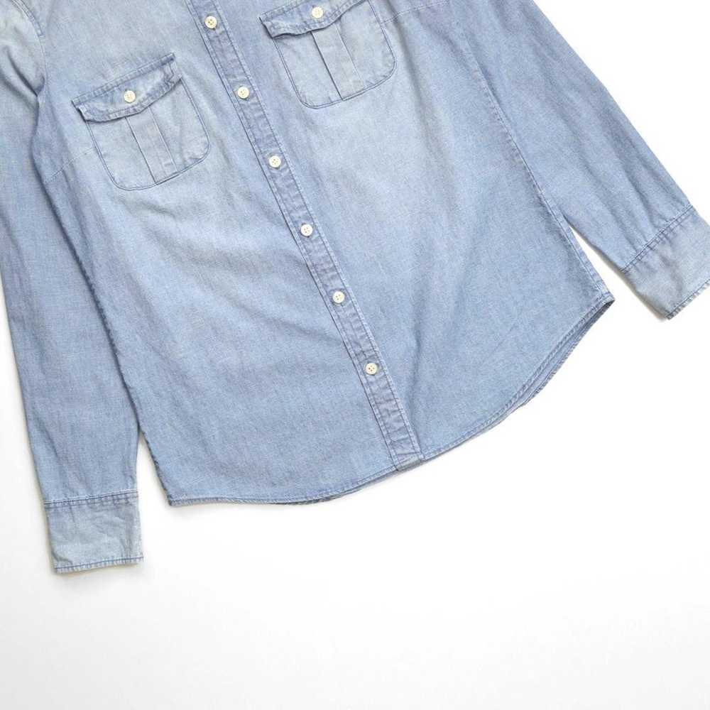 J.Crew Vintage Wash Cotton Dungaree Denim Shirt. - image 6