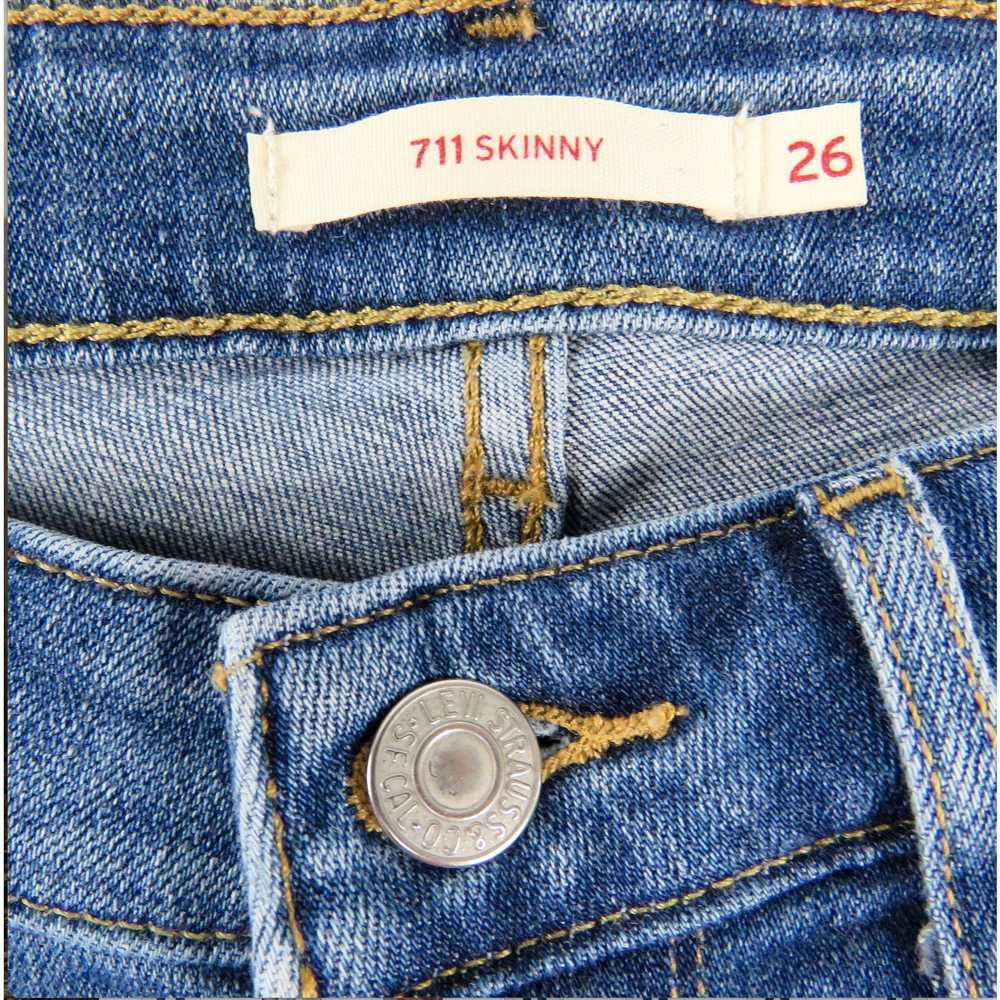 Levi's Levi's 711 Skinny Jeans Destructed Ripped … - image 8