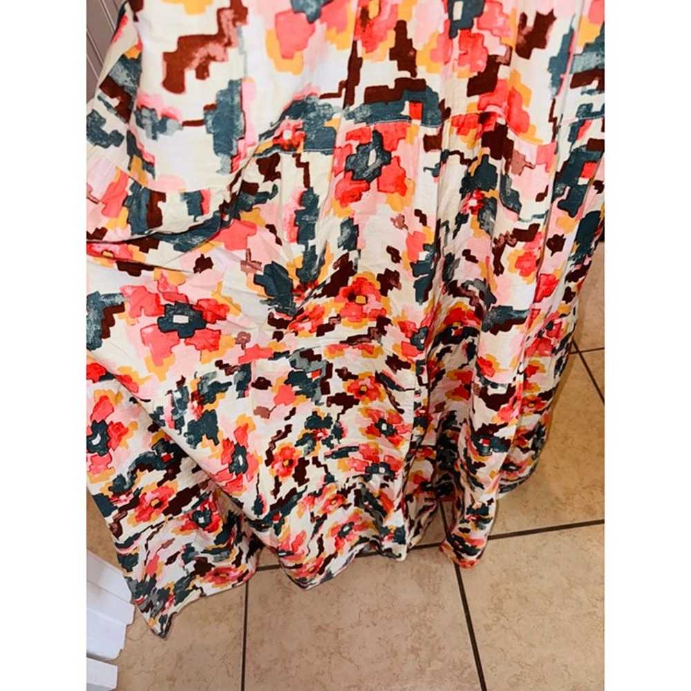 Sonoma Floral Sleeveless Maxi Dress XL 100% Cotto… - image 9