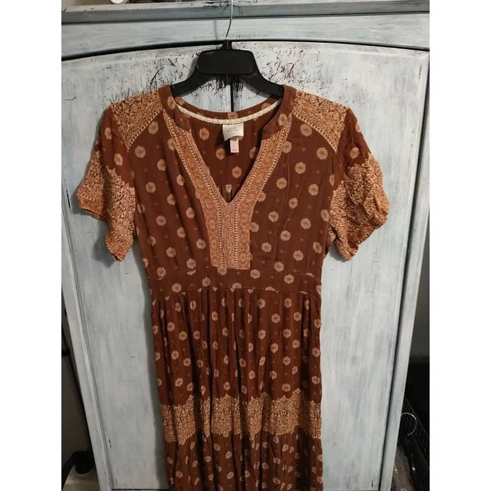 Knox Rose V-neck Maxi Fall Boho Large Dress - image 3