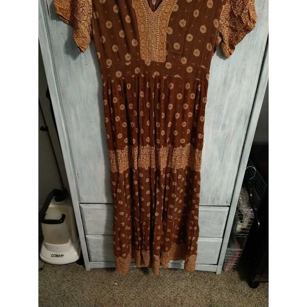 Knox Rose V-neck Maxi Fall Boho Large Dress - image 6