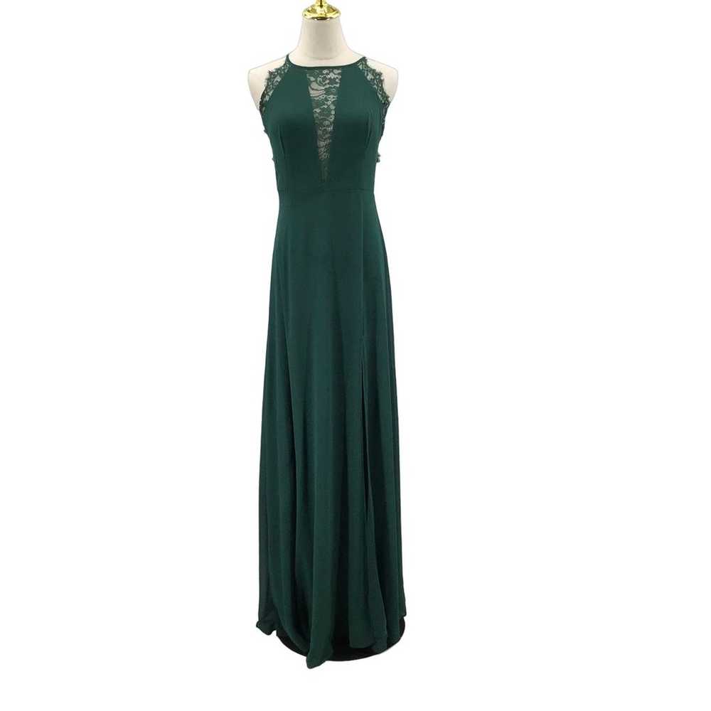 LULU'S SZ S Green Romantic Mood Lace Sleeveless H… - image 3