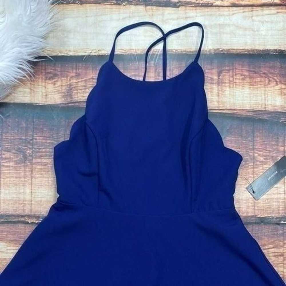 Lulus Play on Curves Royal Blue Backless Dress - image 11