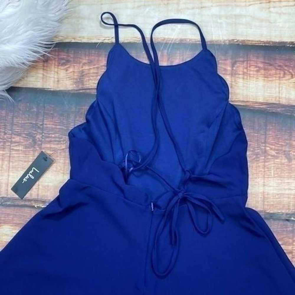 Lulus Play on Curves Royal Blue Backless Dress - image 9