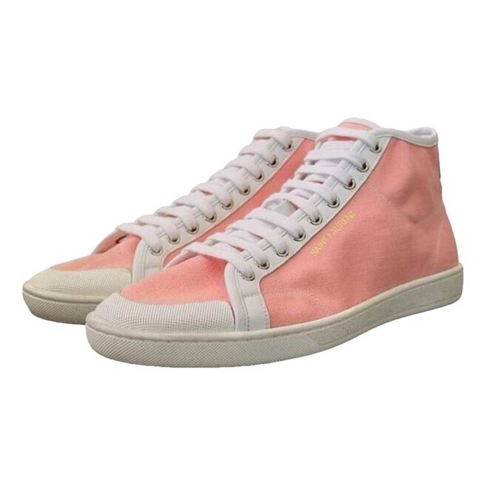 Saint Laurent Malibu leather high trainers - image 1