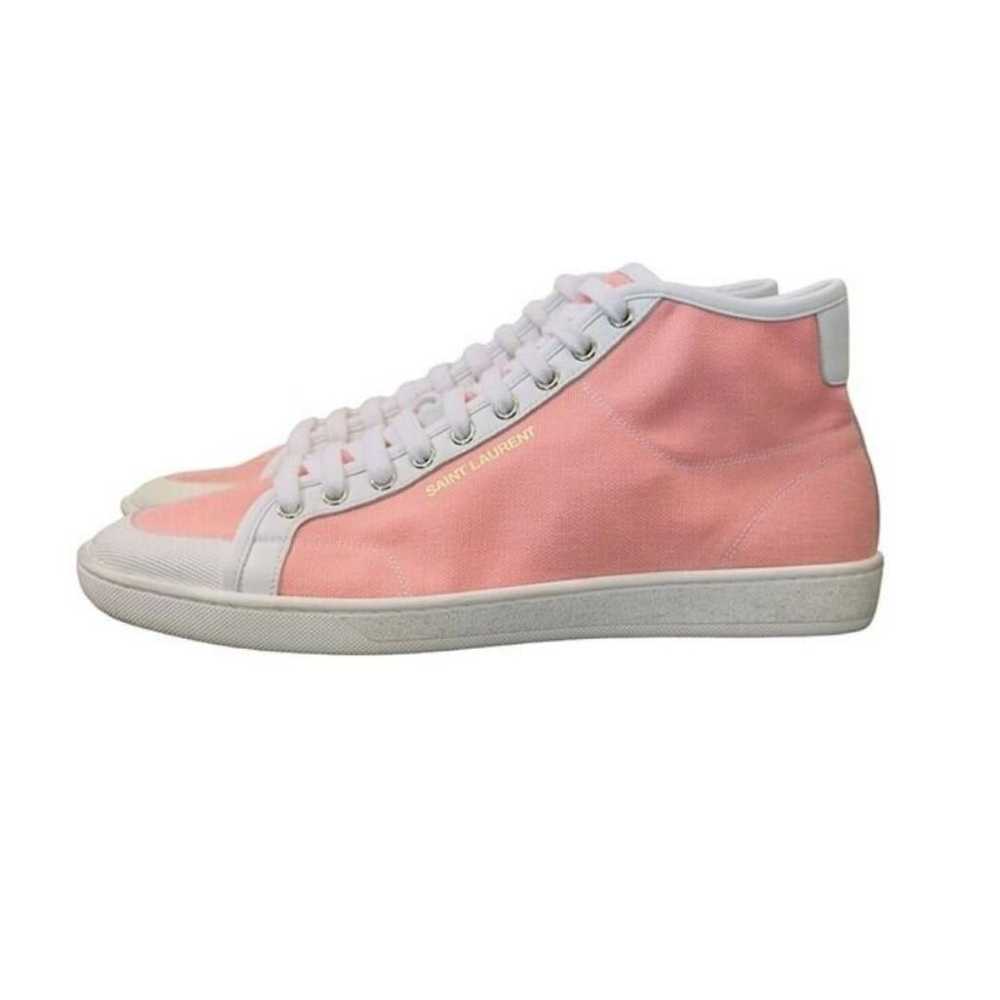 Saint Laurent Malibu leather high trainers - image 2