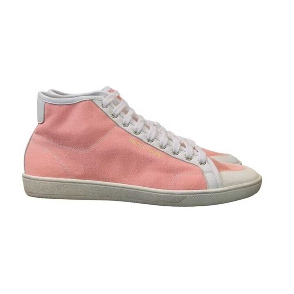 Saint Laurent Malibu leather high trainers - image 4