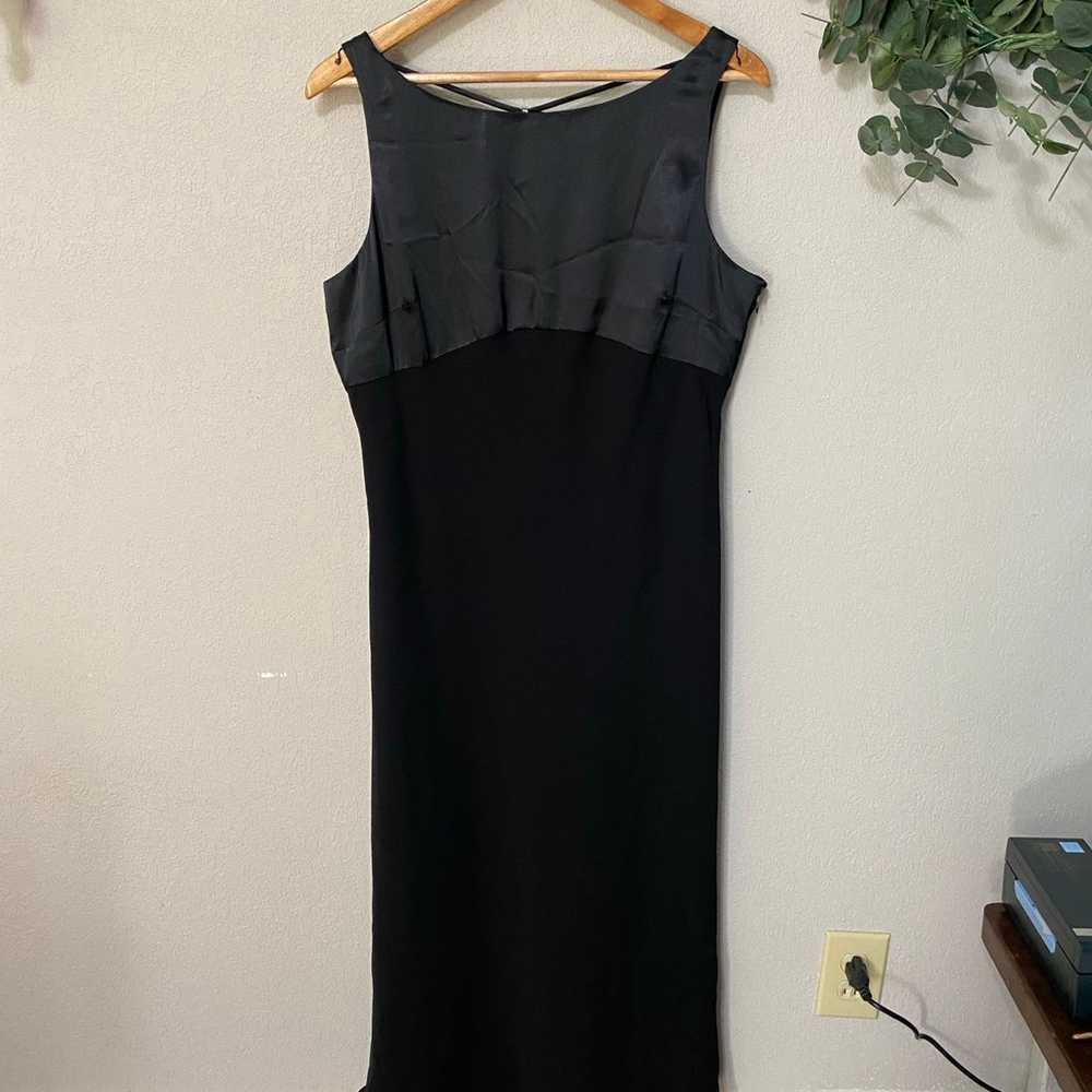 EVAN PICONE black sleeveless midi ankle formal dr… - image 1