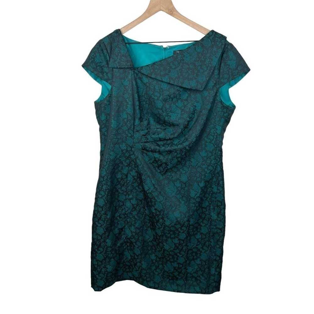 Tahari ASL Womens Green Black Lace Asymmetrical N… - image 3