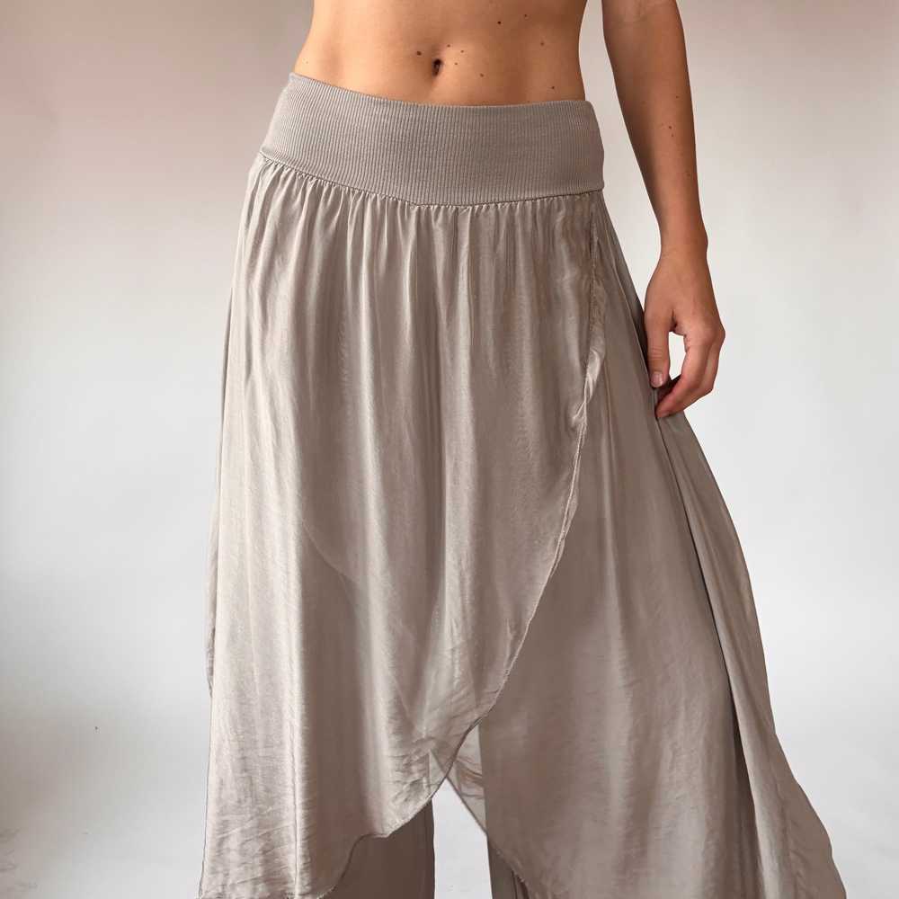 Italian Silk Slate Pants (XS/S) - image 4