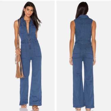 Free people denim jumpsuit