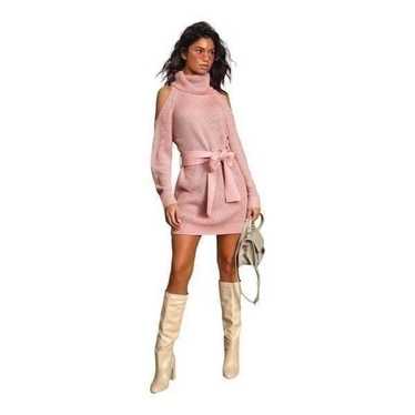 Lulus Sweet Demeanor Mauve Pink Turtleneck Cold-S… - image 1