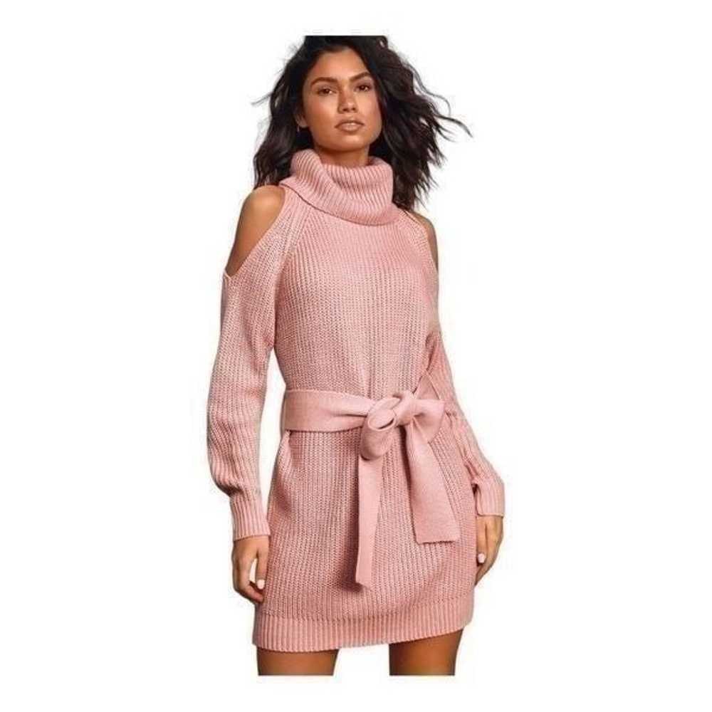 Lulus Sweet Demeanor Mauve Pink Turtleneck Cold-S… - image 2