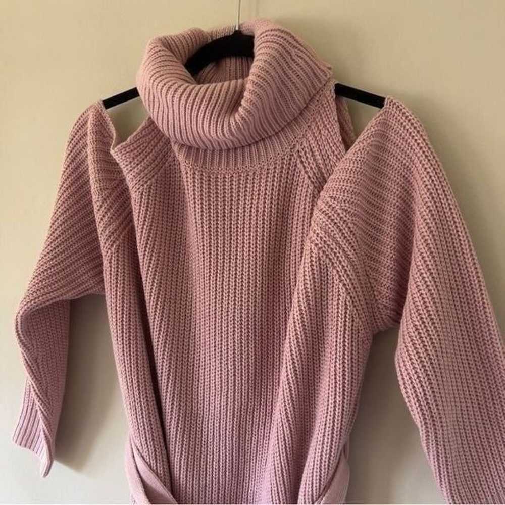 Lulus Sweet Demeanor Mauve Pink Turtleneck Cold-S… - image 7