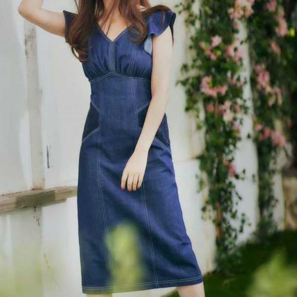 Her lip to denim one-piece - image 2