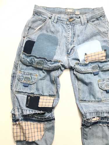 Custom Insane 1/1 Parchwork Denim Jeans 32x34