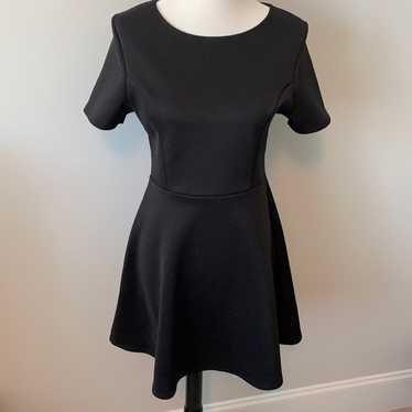 Cecico Black Fit & Flare Mini Dress Sz L - image 1