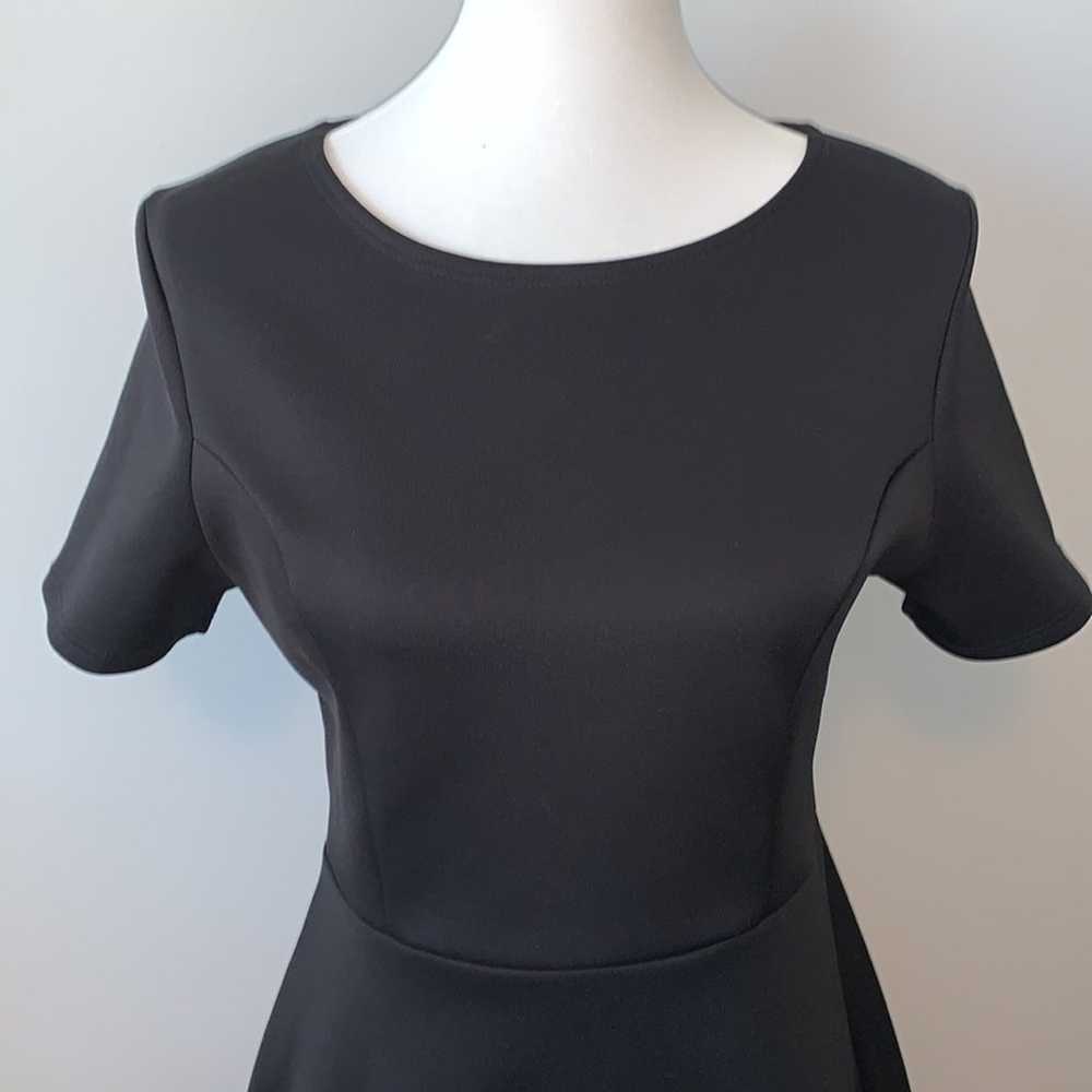 Cecico Black Fit & Flare Mini Dress Sz L - image 2