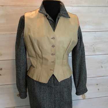 Vintage 1970s wool dress size medium - image 1