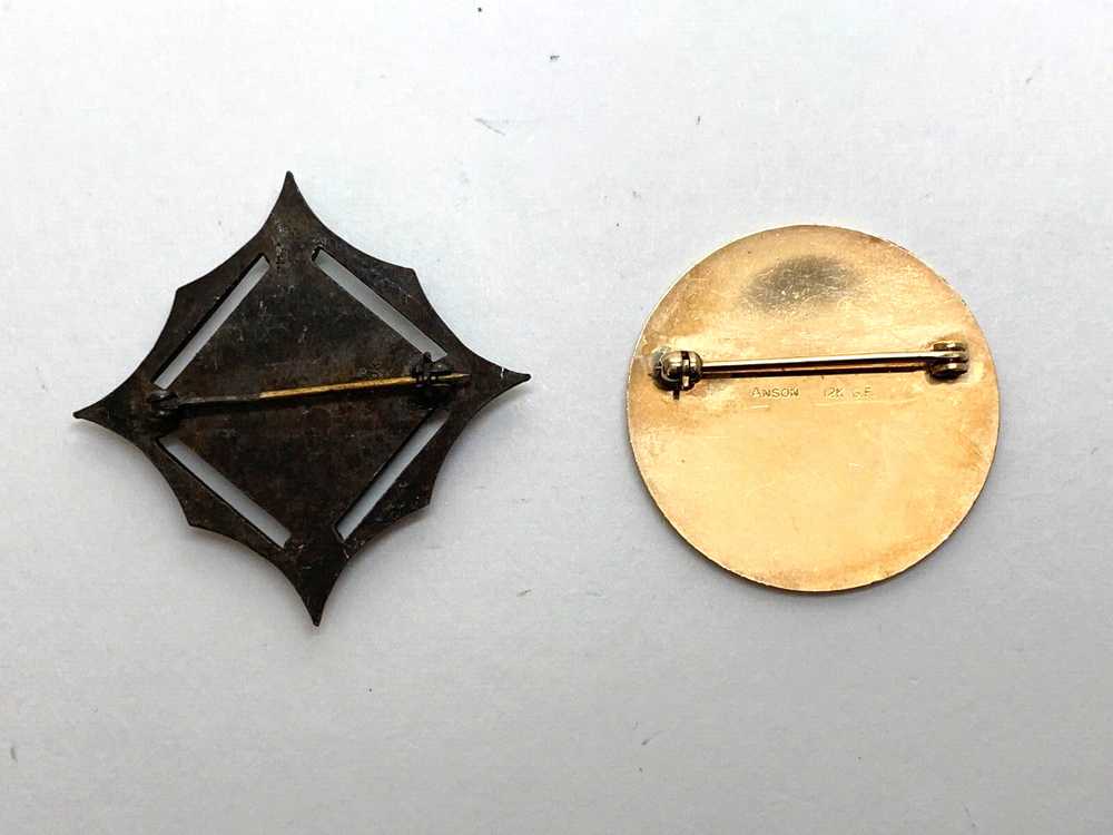 Vintage Anson GoldFilled GF Pins Lot of 2 - image 2