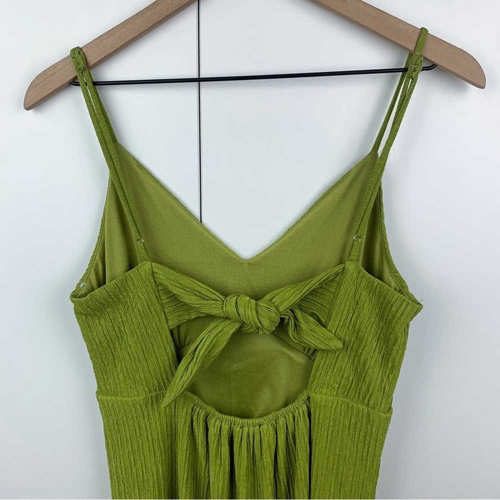 Lulus View and I Chartreuse Tie Back Faux Wrap Mi… - image 4