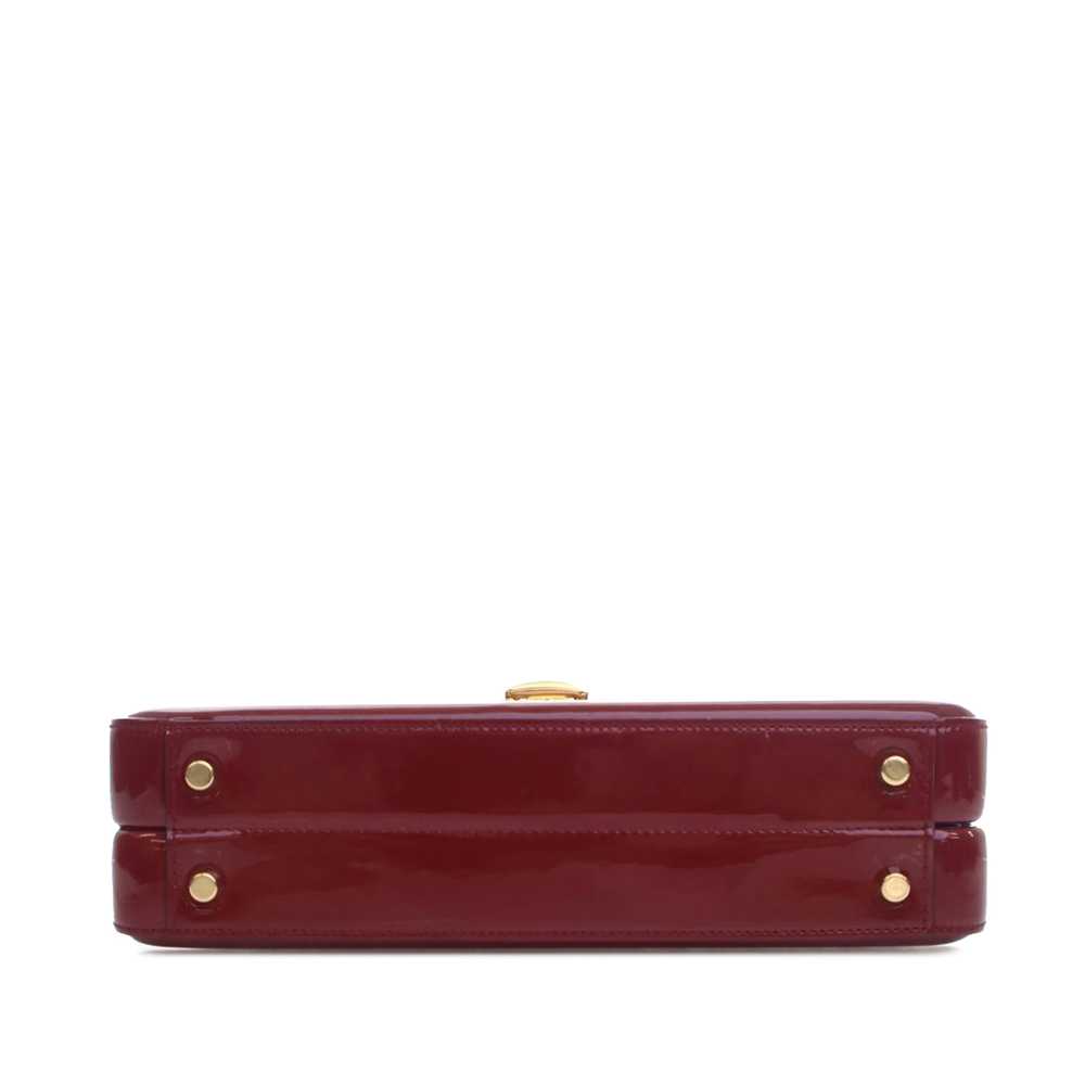 Red Gucci Small Patent Sylvie 1969 Satchel - image 4